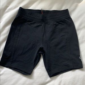 LULULEMON men’s black stretch yoga shorts